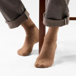 Everyday Basketweave Crew Socks