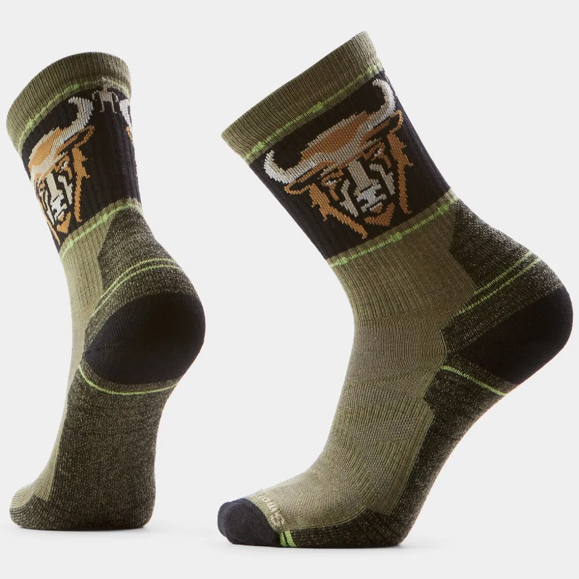 Hike Bison Crew Socks