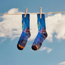 Hike Mountain Myth Print Crew Socks