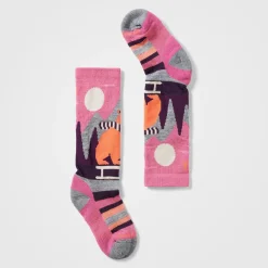 Kids' Ski Sleigh Bear Over The Calf Socks