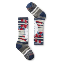 Kids' Wintersport Yeti Pattern Over The Calf Socks