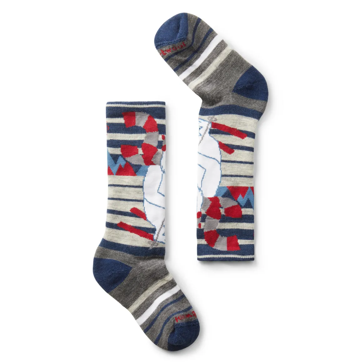 Kids' Wintersport Yeti Pattern Over The Calf Socks
