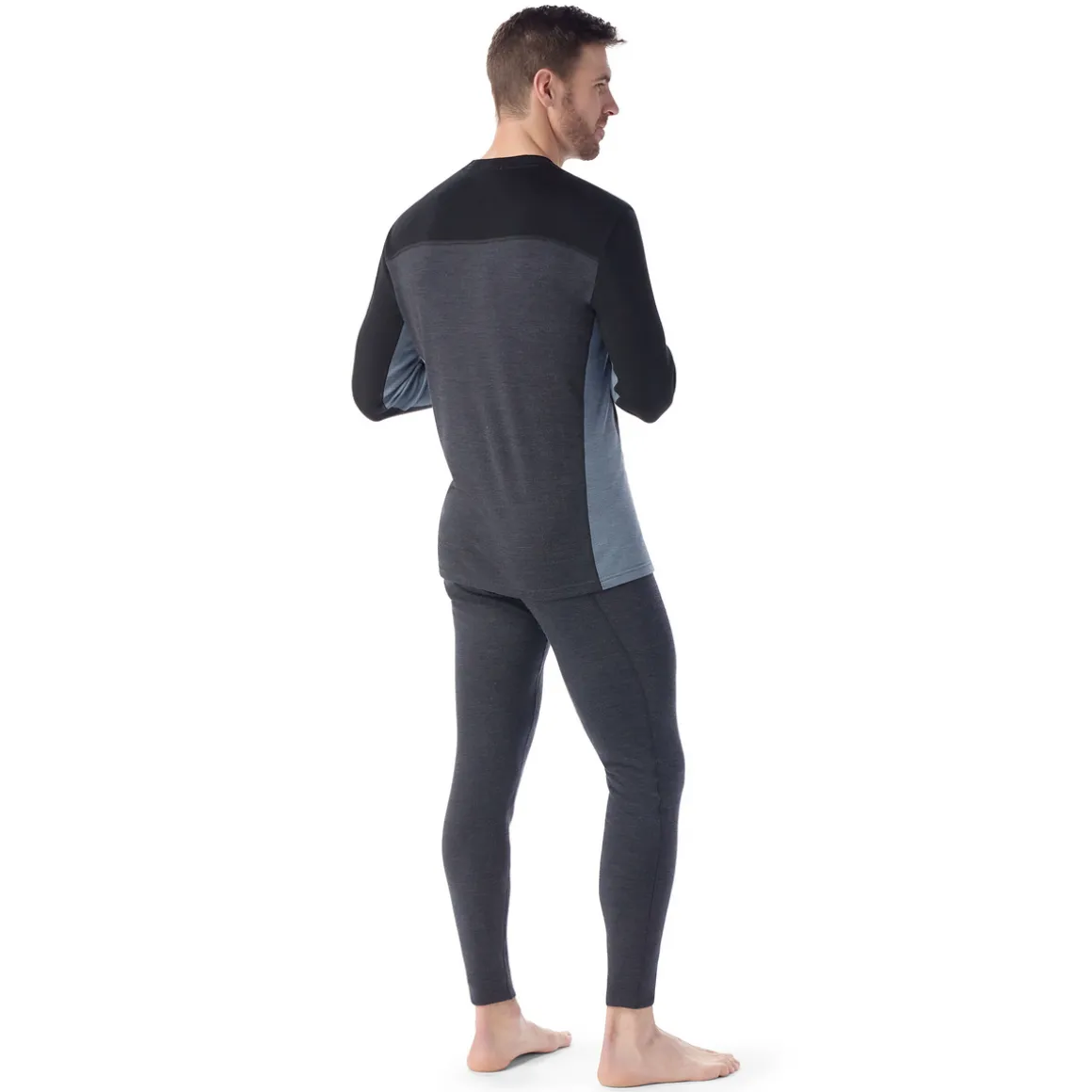 Men's Classic Thermal Merino Base Layer Colorblock Crew