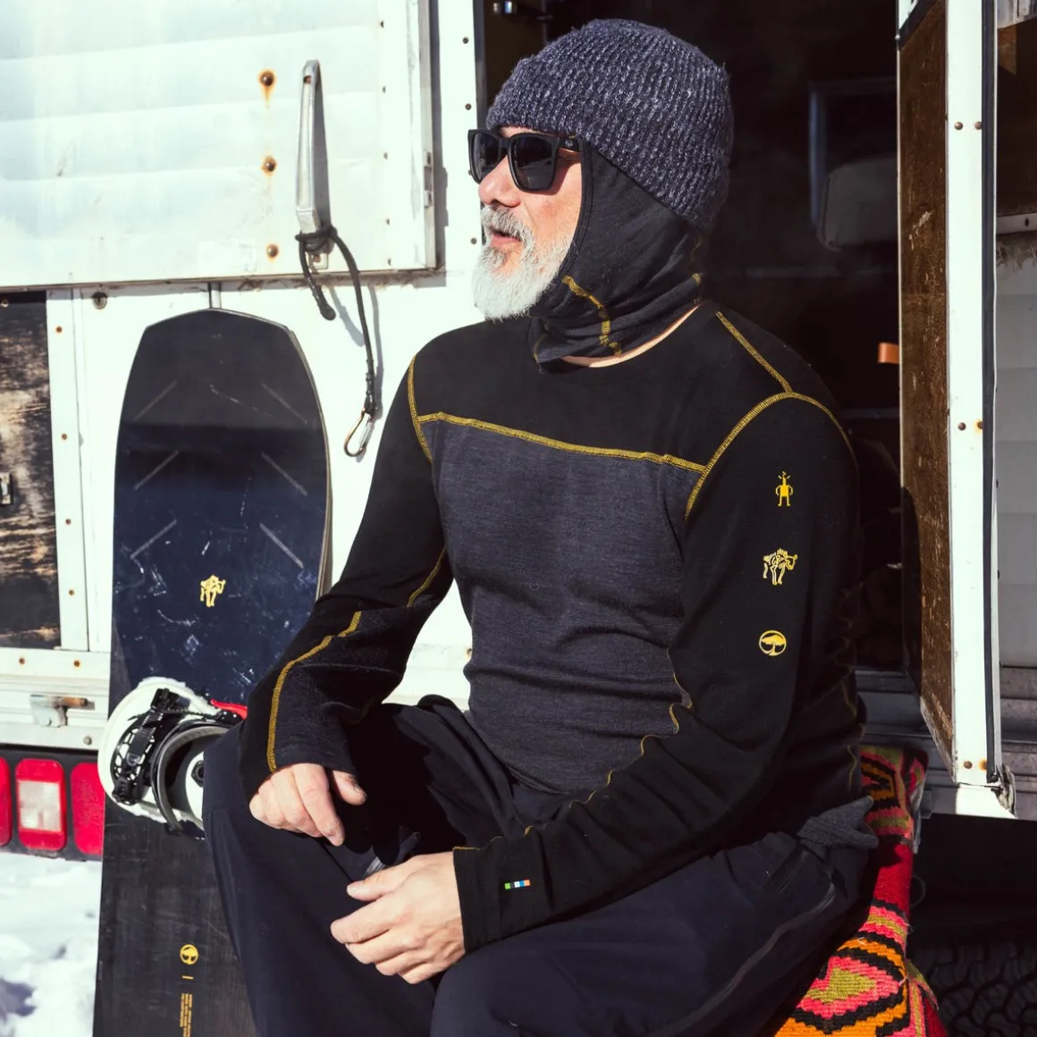 Men's Classic Thermal Merino Base Layer Colorblock Crew
