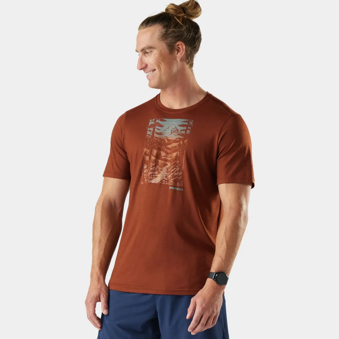 Men's Winding Trail Active Short Sleeve Graphic Tee