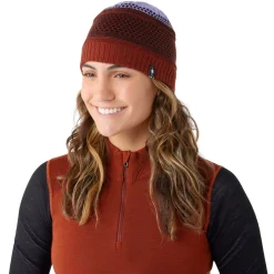Popcorn Cable Reversible Beanie
