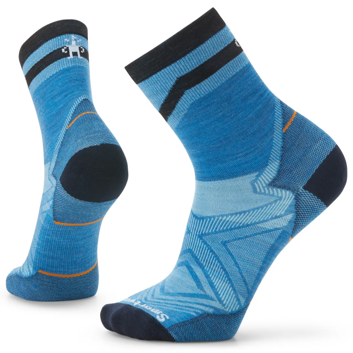 Run Mid Crew Pattern Socks