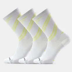 Run Pattern Crew Socks 3-Pack