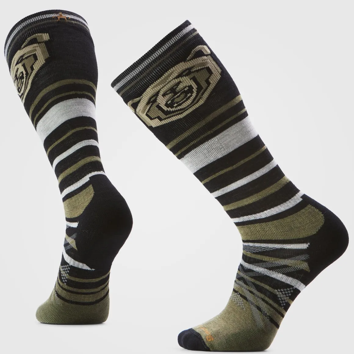 Ski Growling Grizzly Over The Calf Socks