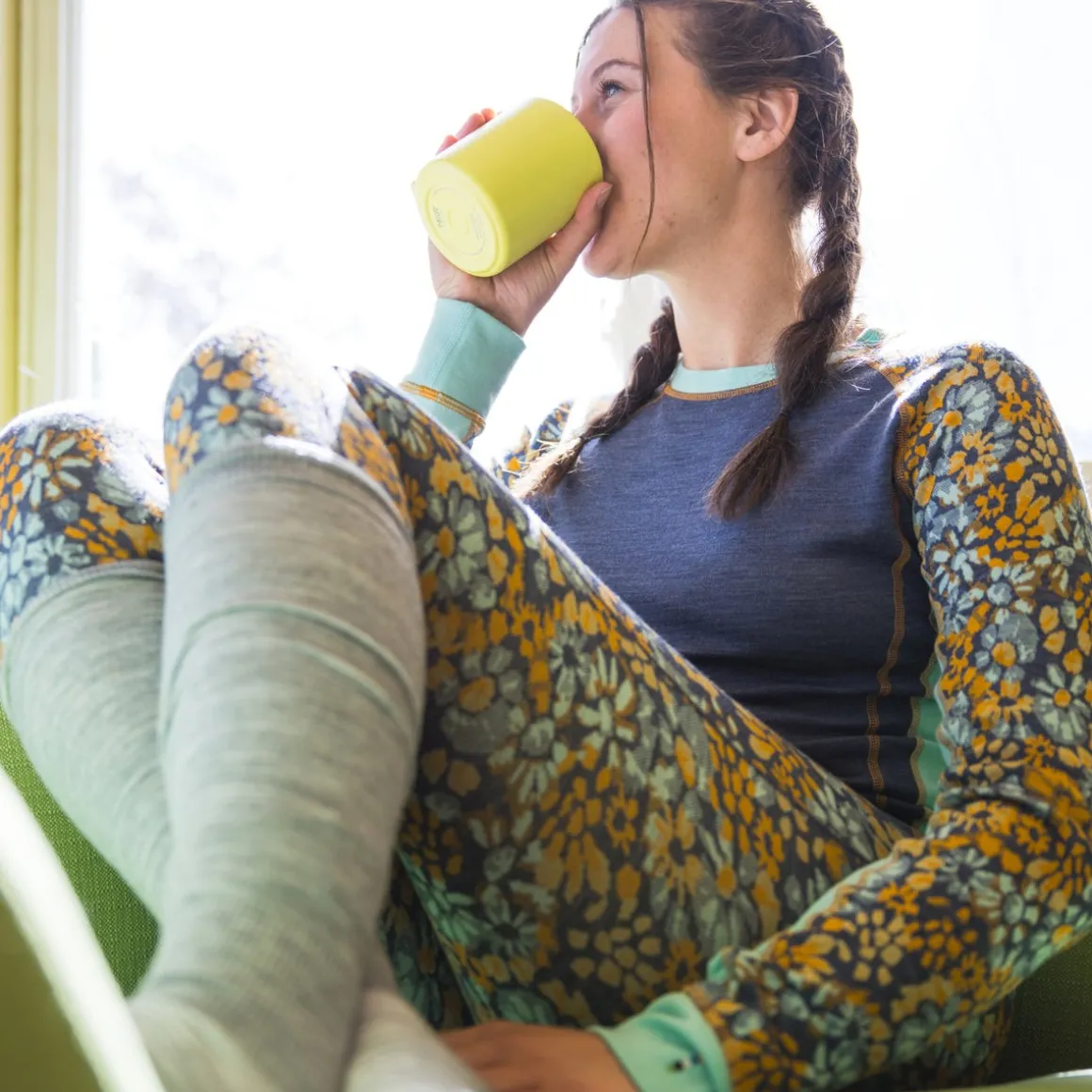 Women's Classic Thermal Merino Base Layer Colorblock Crew