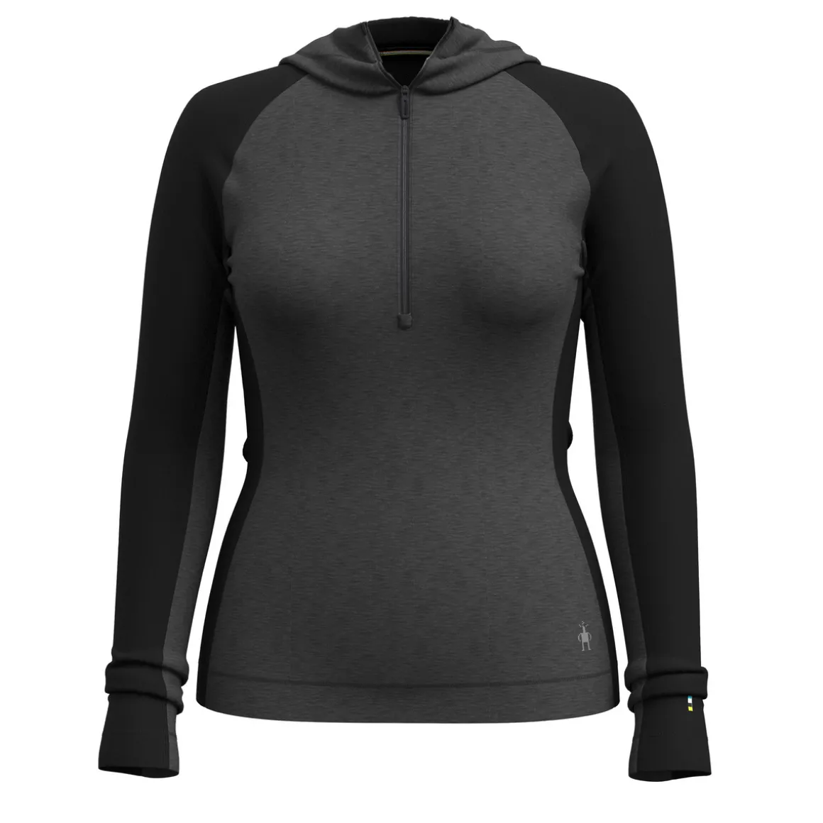 Women's Classic Thermal Merino Base Layer 1/2 Zip Hoodie