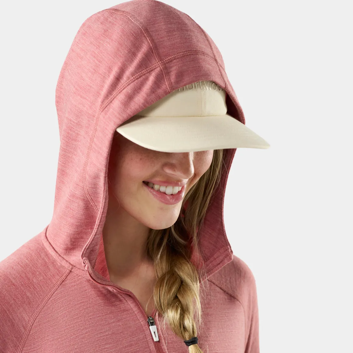 Women's Classic Thermal Merino Base Layer 1/2 Zip Hoodie
