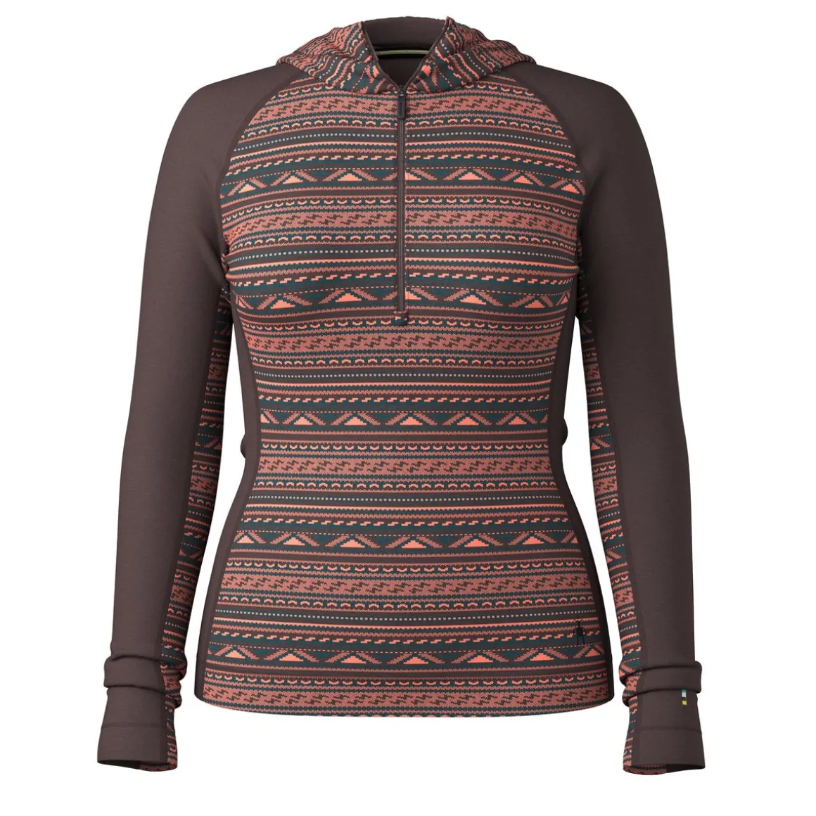 Women's Classic Thermal Merino Base Layer 1/2 Zip Hoodie