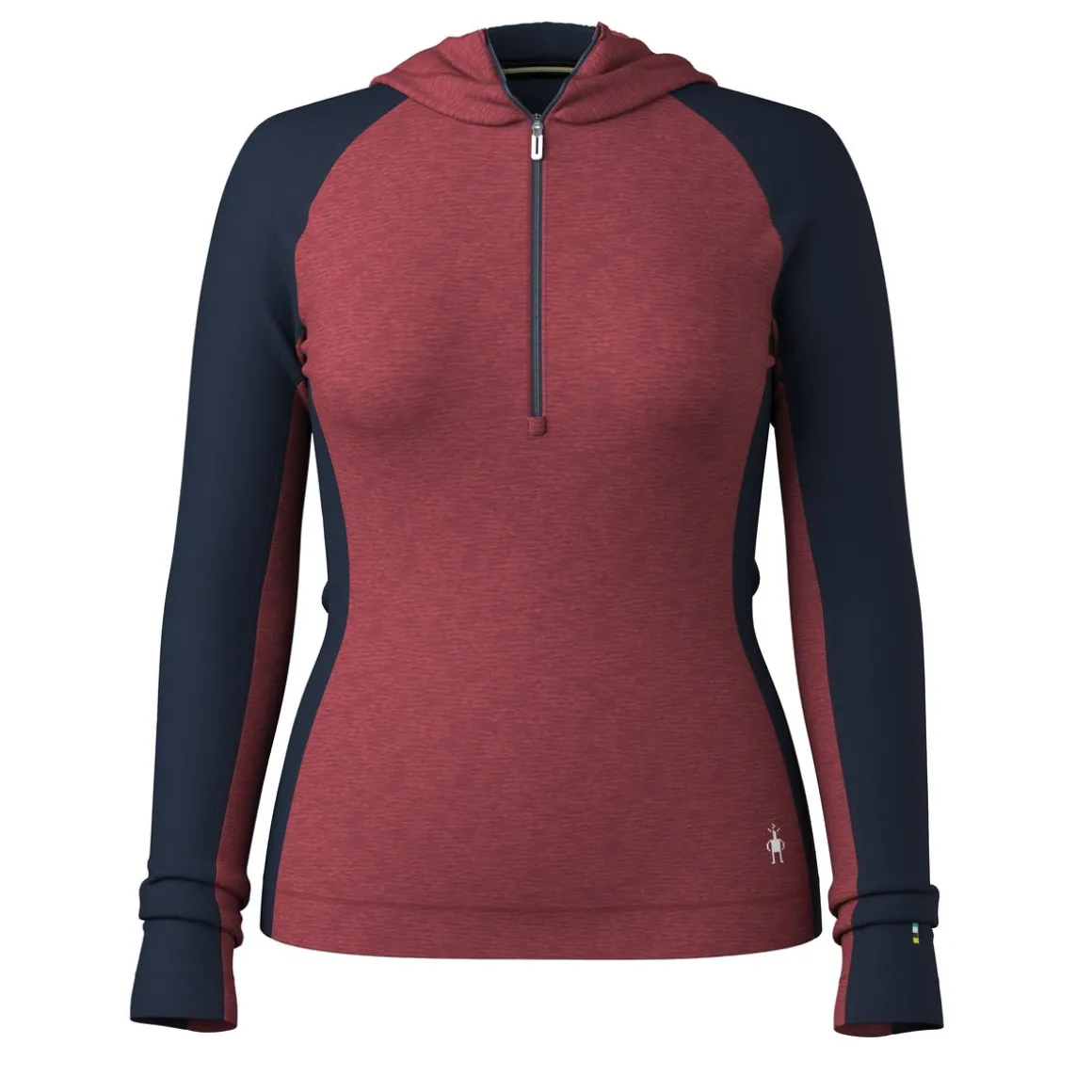 Women's Classic Thermal Merino Base Layer 1/2 Zip Hoodie