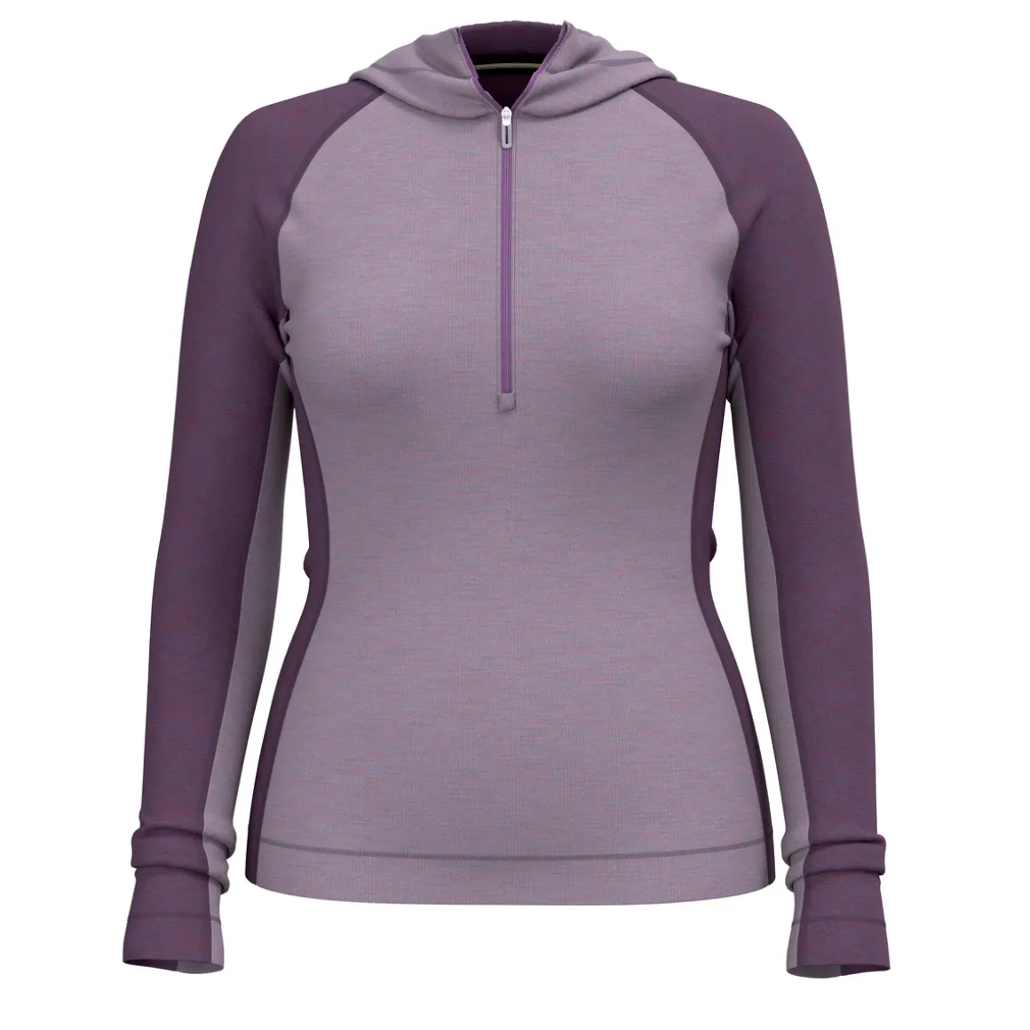 Women's Classic Thermal Merino Base Layer 1/2 Zip Hoodie