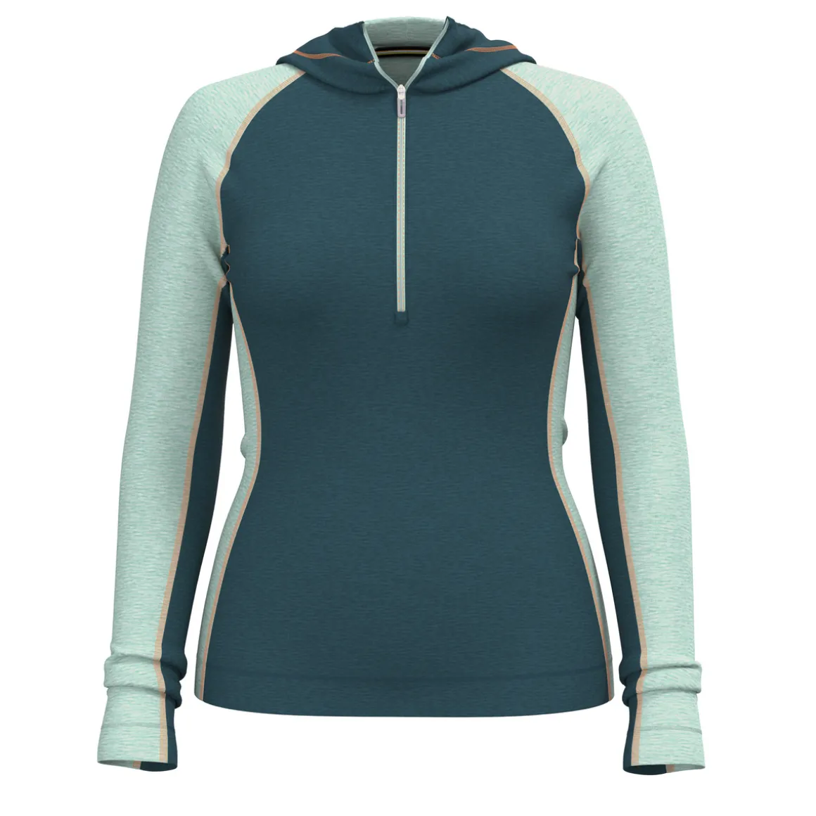 Women's Classic Thermal Merino Base Layer 1/2 Zip Hoodie
