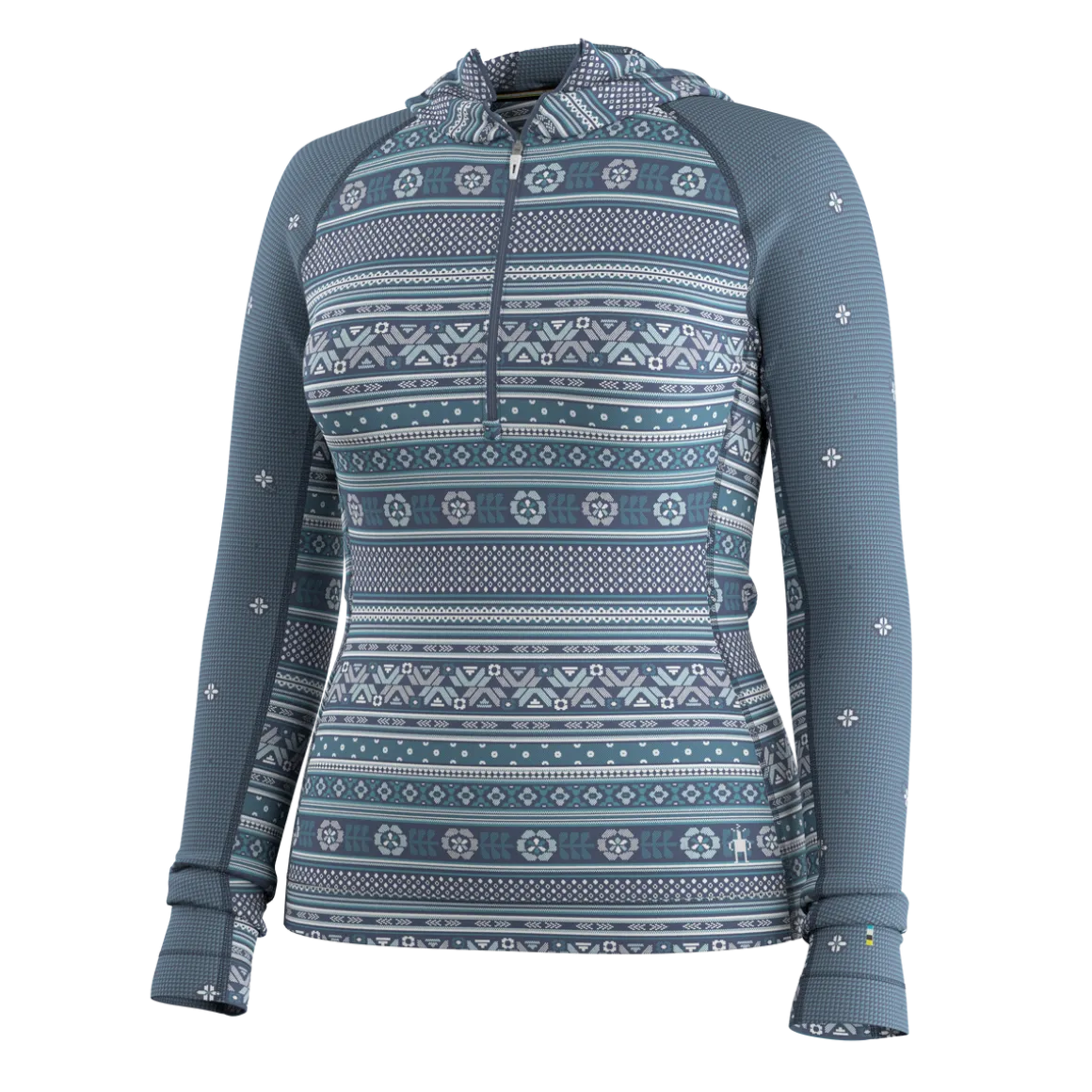 Women's Classic Thermal Merino Base Layer 1/2 Zip Hoodie