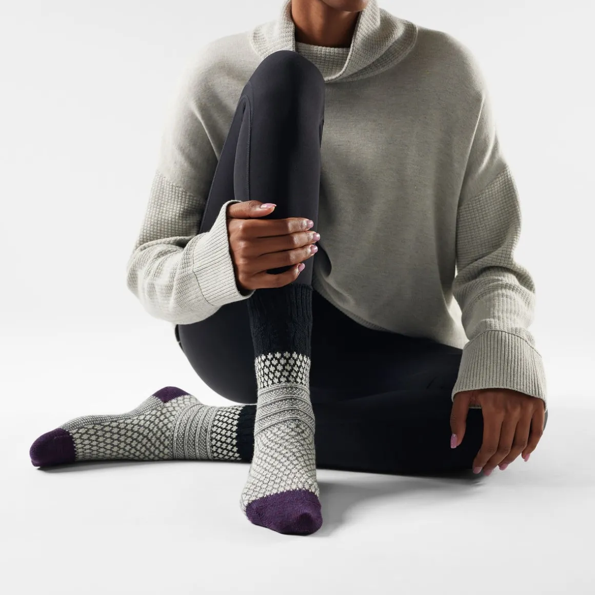 Women's Everyday Cozy Popcorn Cable Crew Socks