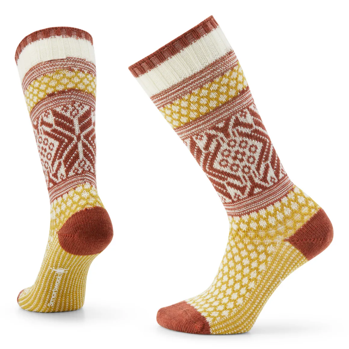 Women's Everyday Cozy Popcorn Snowflake Crew Socks
