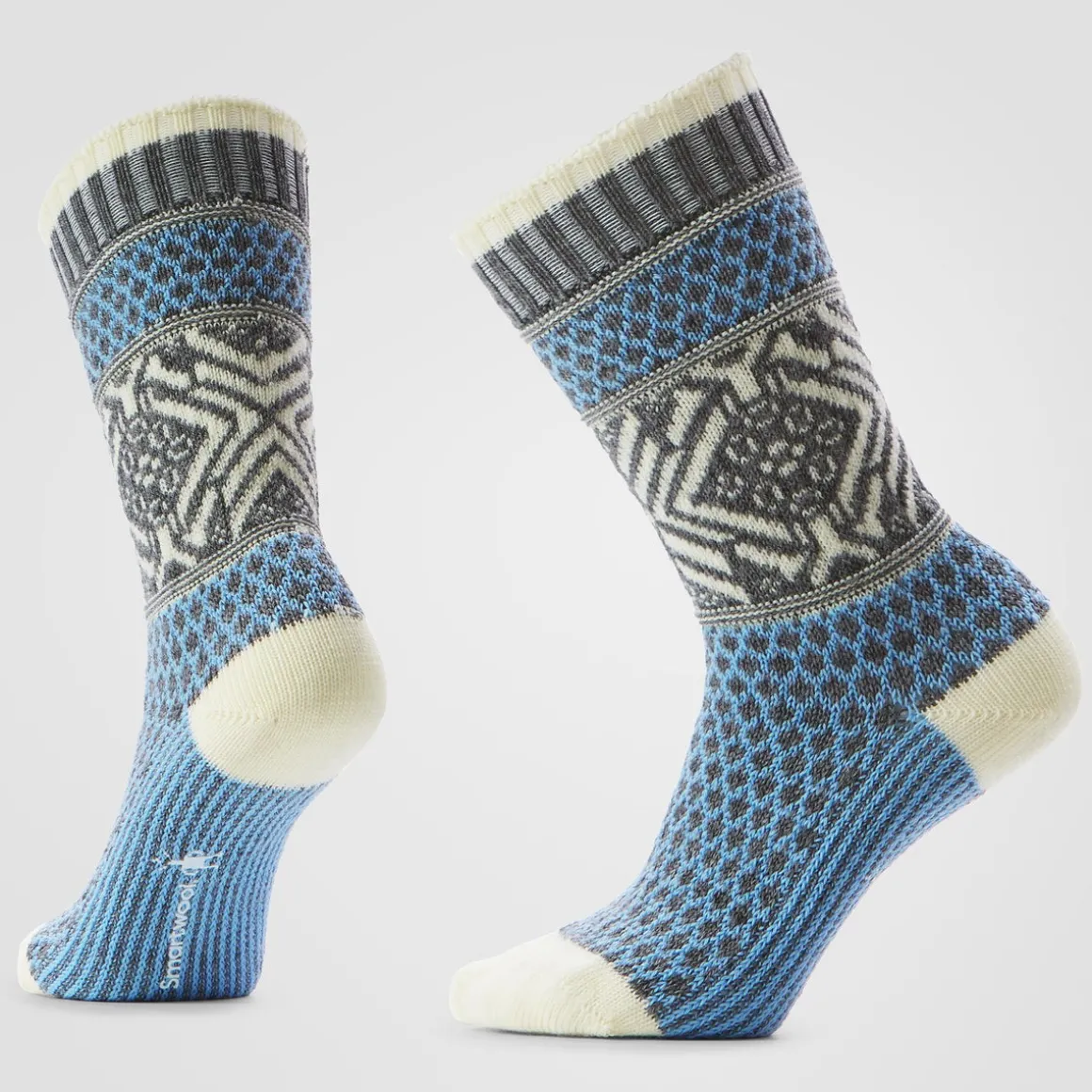 Women's Everyday Cozy Popcorn Snowflake Crew Socks