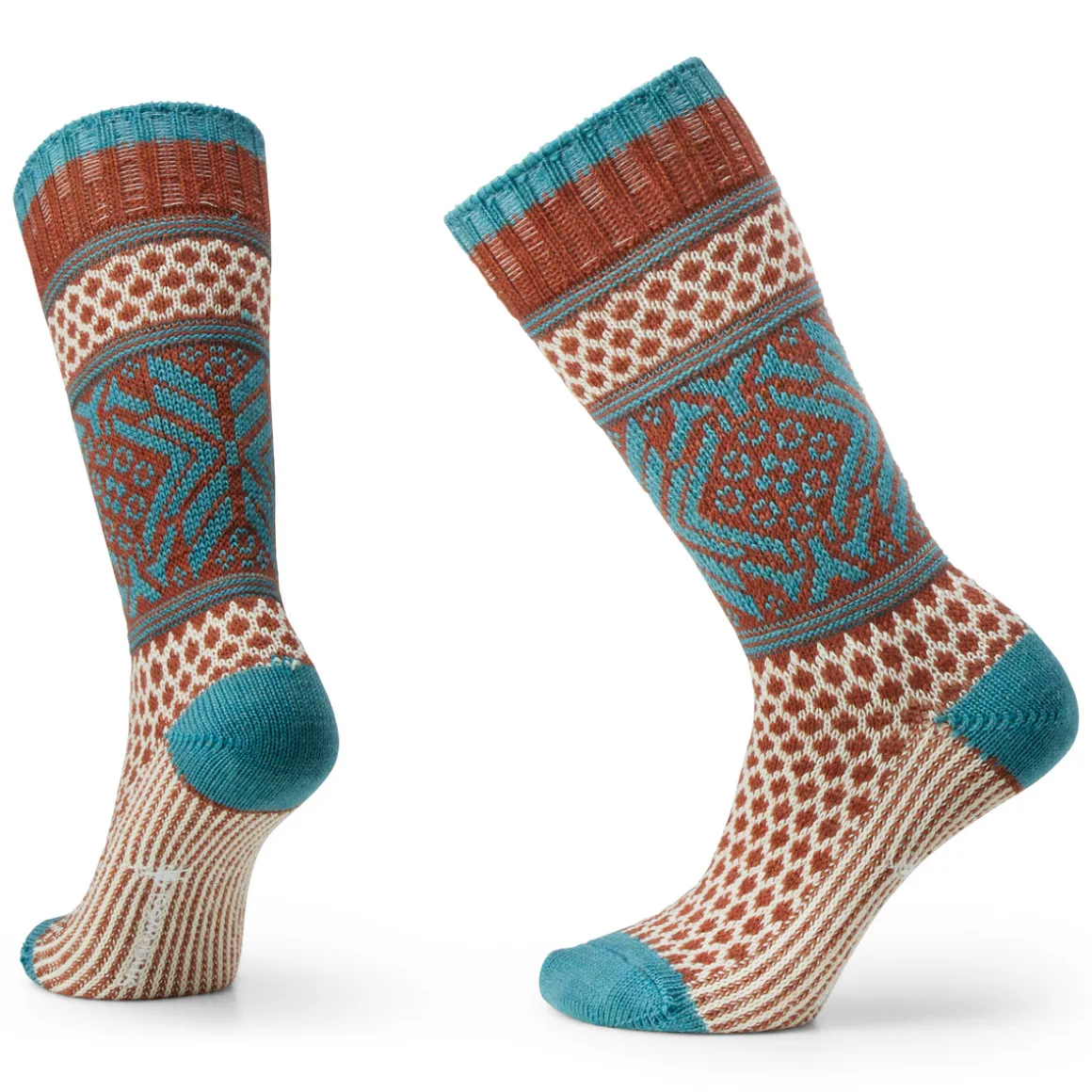 Women's Everyday Cozy Popcorn Snowflake Crew Socks