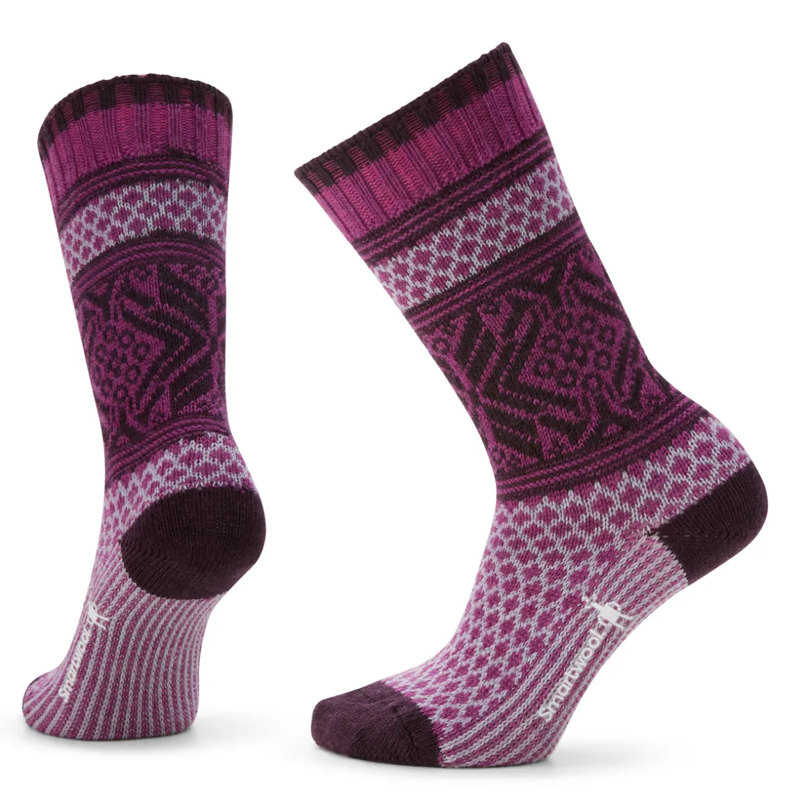 Women's Everyday Cozy Popcorn Snowflake Crew Socks