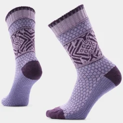 Women's Everyday Cozy Popcorn Snowflake Crew Socks