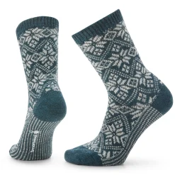 Women's Everyday Cozy Traditional Snowflake Crew Socks