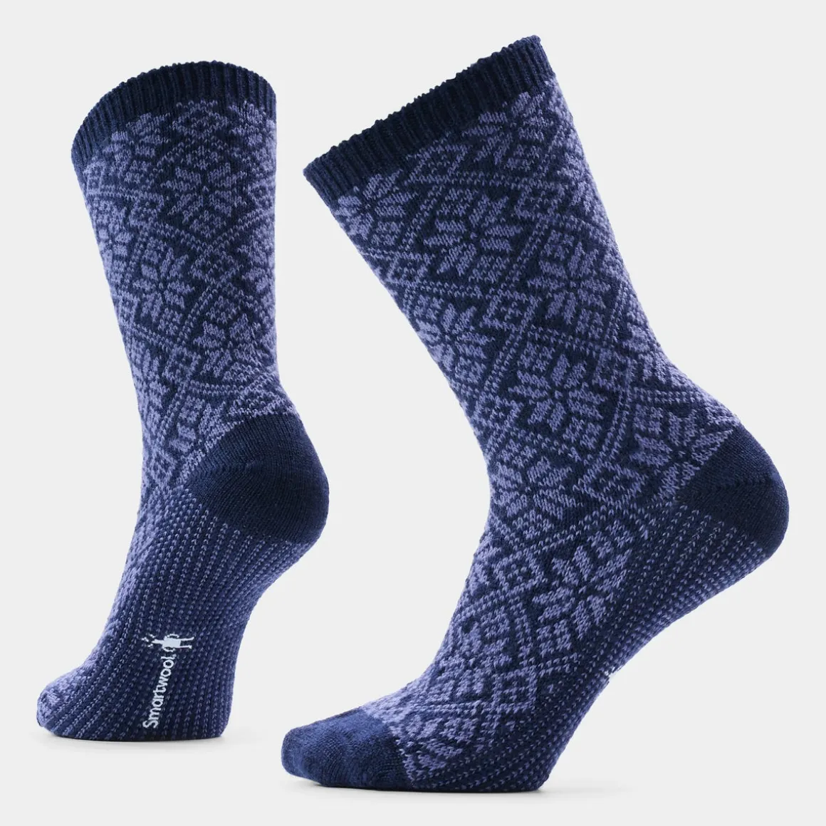 Women's Everyday Cozy Traditional Snowflake Crew Socks