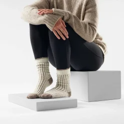 Women's Everyday Cozy Waffle Press Crew Socks