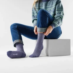Women's Everyday Cozy Waffle Press Crew Socks
