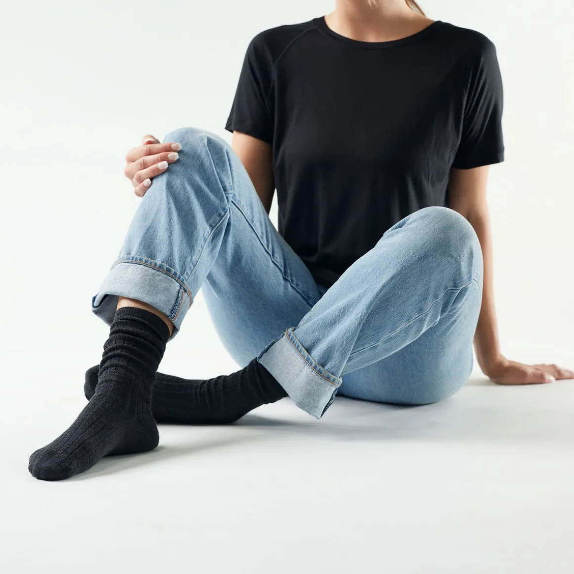 Women's Everyday Slouchy Rib Tall Crew Socks