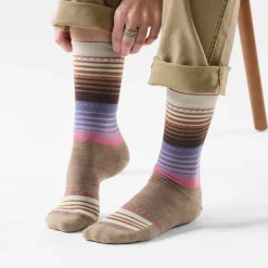 Women's Everyday Stitch Stripe Crew Socks