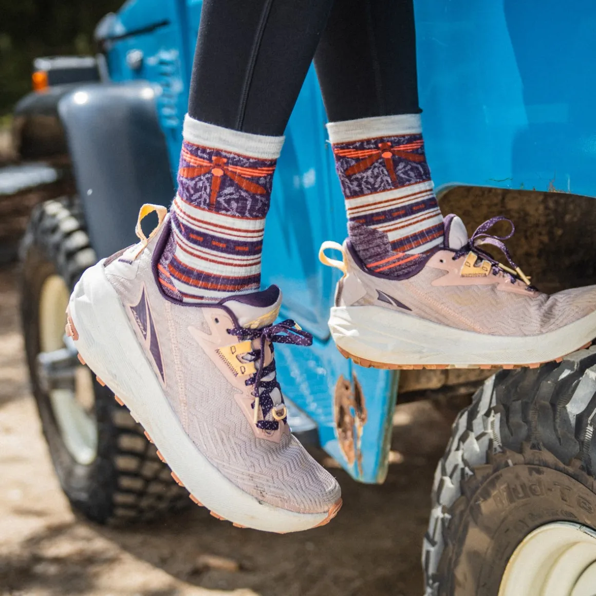 Women's Hike Dragon Stitch Mid Crew Socks