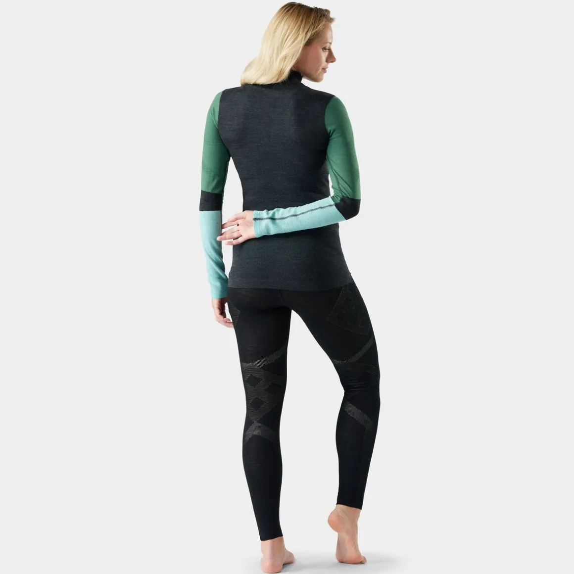 Women's Intraknit™ Thermal Merino Base Layer Colorblock 1/4 Zip