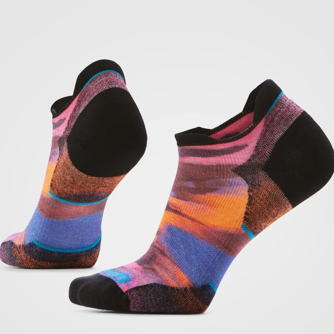 Women's Run Brushed Print Low Ankle Socks