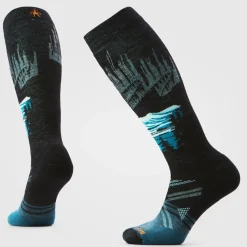 Women's Ski Alpine Auroras Over The Calf Socks