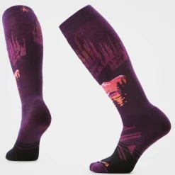 Women's Ski Alpine Auroras Over The Calf Socks