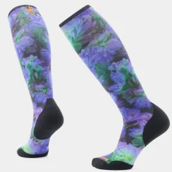 Women's Ski Electric Lotus Print Over The Calf Socks