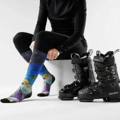 Women's Ski Galactic Ski Print OTC Socks?