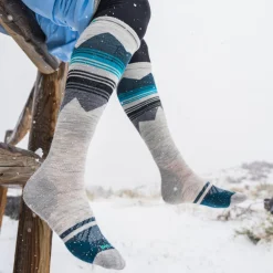 Women's Ski Pattern Over The Calf Socks