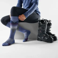 Women's Ski Pattern Over The Calf Socks
