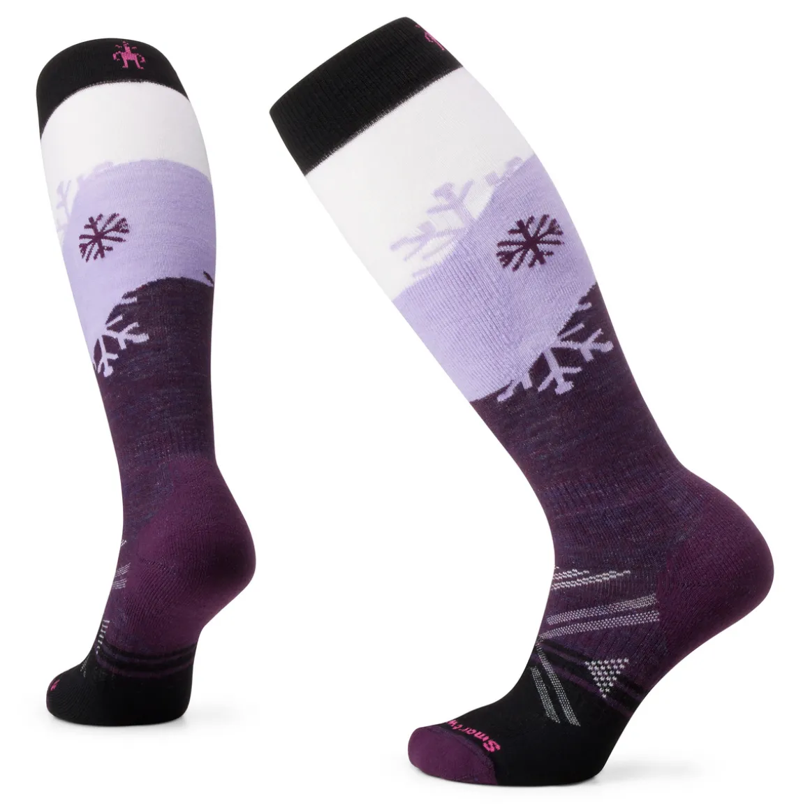 Women's Ski Snowpocalypse Pattern Over The Calf Socks