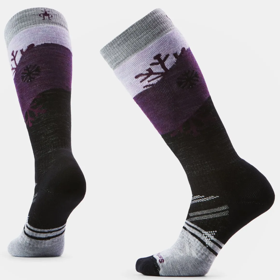 Women's Ski Snowpocalypse Pattern Over The Calf Socks
